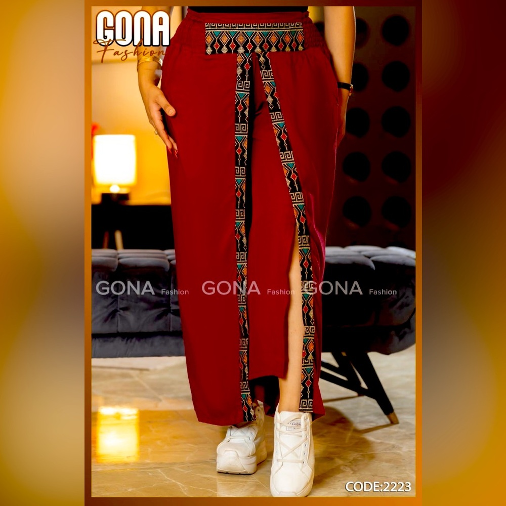GONA Fashion Wrap  pants Skirt pen– 100% Cotton